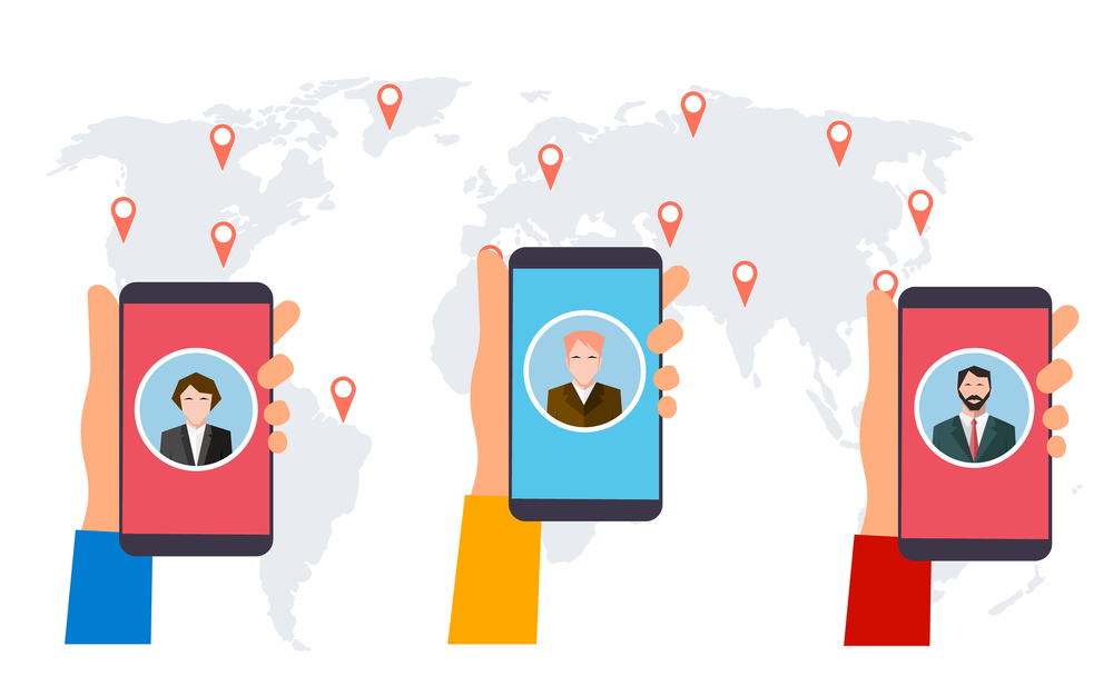 Communities,On,Social,Networks,Vector,Illustration