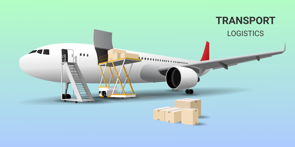 Global,Transportation,Delivery,Service,On,Mobile,By,Airplane.,Air,Freight